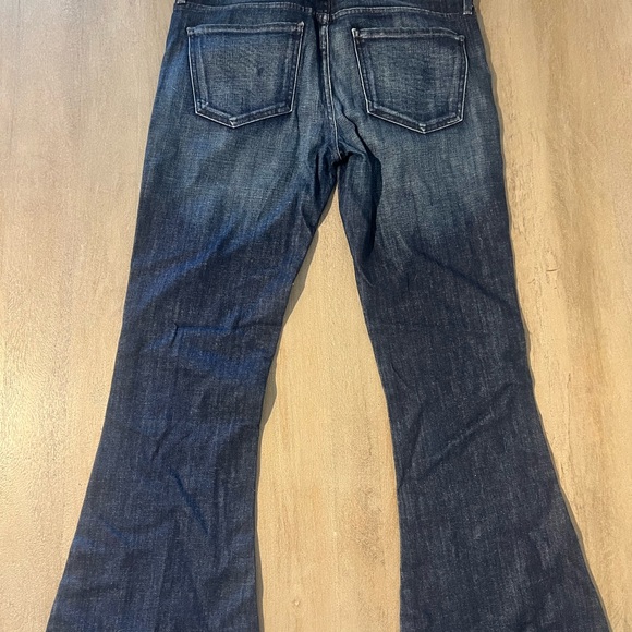 Agolde Women's Dark Blue Flared Jeans - Brand New - Picture 5 of 9